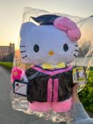 学士服hellokitty毕业帽kt猫玩偶，硕士服三丽鸥，毛绒公仔毕业礼物