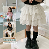 女童蕾丝蛋糕裙连衣裙，2024儿童洋气公主裙女宝宝，夏装半身裙子