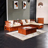 新中式刺猬紫檀沙发，茶几电视柜组合中式花梨木实木沙发组合客厅
