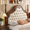 法式复古实木床主卧大床现代简约1.5米1.8美式轻奢双人欧式软包床