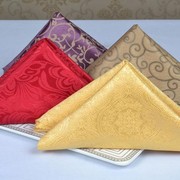 口布席巾餐巾花布西餐巾餐杯，欧式红色酒店擦厅布折餐巾，布餐垫(布餐垫)。
