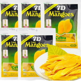 菲律宾风味7d芒果干500g水果，蜜饯宿务雾，果脯休闲零食100gx5包