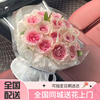 99朵粉玫瑰花束生日鲜花速递同城，配送广州北京上海送女友花店