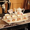 水杯套装英式咖啡杯碟下午茶杯复古茶欧式陶瓷家用茶具带托盘送礼