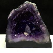 天然紫晶洞摆件紫水晶洞聚宝盆原石招财摆件紫晶洞镇宅风水摆件