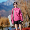北京森林户外旅行宽松休闲弹力跑步连帽速干T恤长袖上衣女式