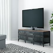 IKEA宜家耶伯电视柜黑色150x36x54 厘米家用客厅收纳柜储物柜