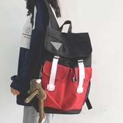 翻盖书包女高中大容量旅行背包潮牌男大学生韩版高颜值电脑双肩包