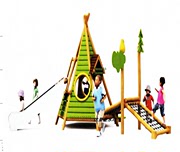 大型户外木质儿童爬网滑梯组合玩具幼儿园室外木制非标游乐设施