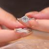 婚礼现场结婚戒指一对钻石男女假钻戒，对戒订婚求婚情侣款交换道具