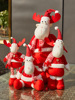 圣诞节玩偶北欧橱窗布艺，老人雪人公仔娃娃，圣诞场景布置商铺装饰品