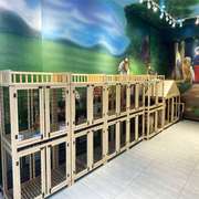 实木狗笼大型犬宠物笼中型犬家用带厕所展示柜寄养繁殖狗别墅