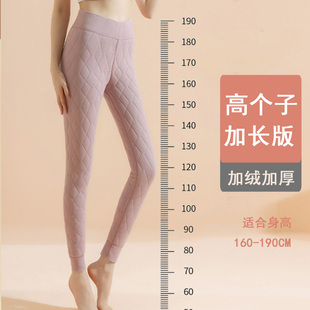 东北棉裤三层夹棉内穿打底裤子加绒加厚防寒裤加长保暖裤女高个子