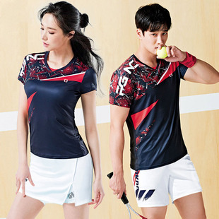 2023羽毛球服网球裙套装女男运动球衣打球韩国队速干服衣服 女装