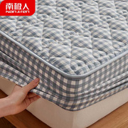 水洗棉夹棉床笠单件加厚磨毛床罩床垫，保护罩床单罩套防滑防尘全包