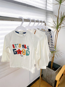 出口欧美的好牌子  婴儿长袖T恤 上衣 宝宝衣服 2件