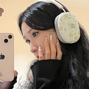 适用苹果AirPods Max保护套airpods max头戴式耳机收纳包蓝牙耳机盒全包防摔airpodsmax保护壳青柠水蜜桃