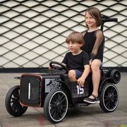 亲子儿童电动车汽车遥控四轮可站大人女宝宝玩具车可坐童车
