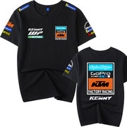 KTM摩托车车队骑行服机车短袖T恤男motogp厂队比赛夏季纯棉半袖潮