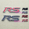 个性立体RS方向盘标内饰贴RS改装标尾标适用于本田别克福特雪佛兰