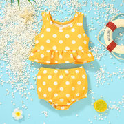 儿童泳衣女童分体女孩游泳衣，2023年小童洋气，宝宝婴儿夏季泳装