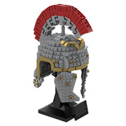 高砖零件罗马百夫长头盔，军盔装备模型moc-89490拼装积木玩具