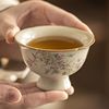主人杯米黄汝窑品茗杯家用功夫茶杯陶瓷茶盏单杯茶具个人专用水杯