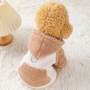 狗狗衣服冬装可牵引泰迪比熊贵宾小型犬冬季加厚保暖幼犬宠物棉衣