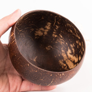创意老椰壳碗天然椰子壳，甜品碗餐具饭水糖果，沙拉零食椰碗容器黑哥