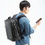 日本SANWA背包电脑包16寸双肩百搭男出差旅行出差手提包大容量联想thinkpad惠普华硕华为小米手提包女15.6寸
