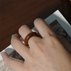 大仙的串儿《指上香》老山，檀戒指创意指环，男女情侣对戒新中式礼物