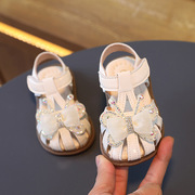 婴儿凉鞋宝宝鞋1-3岁2公主鞋学步鞋软底夏季女童鞋蝴蝶结