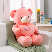 大熊公仔粉色网红情侣熊一对玩具熊女生抱抱熊可爱泰迪熊正版大号