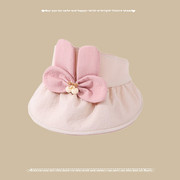 女宝宝空顶帽可爱萌婴幼儿，防晒帽无顶夏天女童，遮阳公主婴儿太阳帽