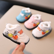 冬季棉鞋新生婴儿鞋子加绒软底，0-1岁宝宝学步鞋不掉防滑男女儿童