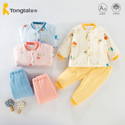 童泰婴儿棉衣棉裤套装加厚宝宝，冬季两件套分体，儿童棉袄纯棉夹棉厚