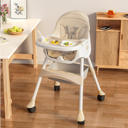 宝宝餐椅可折叠高脚宝宝椅，婴儿吃饭成长家用餐桌，椅子便携儿童座椅