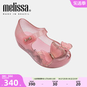 melissa梅丽莎蝴蝶结，鱼嘴休闲小童果冻单鞋32849