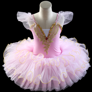 芭蕾舞演出服女童芭蕾舞裙，吊带纱裙儿童，蓬蓬裙小天鹅舞tutu裙