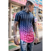 gradient3ddigitalprintmen'st-shirt渐变色3d数码印花男t恤