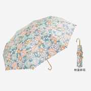 速发遮阳伞防紫外线，女复古太阳伞晴雨两用防晒雨伞折叠超轻法式小