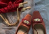 南瓜红色秀禾婚鞋女新娘中式刺绣婚纱两穿高跟鞋高级感粗跟