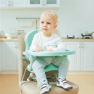 可折叠宝宝餐桌 婴幼儿免安装家用卡通吃饭桌椅 便携式儿童餐椅