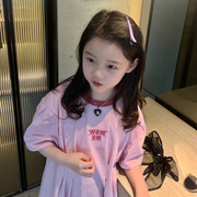 女童加长版T恤裙子夏季女童装中大童洋气 女裙子 这个很韩