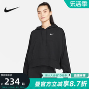 nike耐克针织套头衫女子，春秋休闲短款运动卫衣dm6418-010