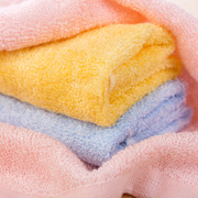 竹纤维洗脸毛巾男女宝宝，超柔口水巾，幼儿园正方形小手帕婴儿小方巾