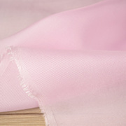 粉红色100%桑蚕丝真丝纱布料 软中带挺顺滑 中透 9姆米
