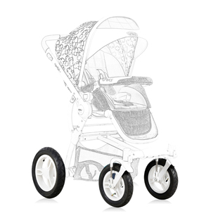 VIKI威凯婴儿车配件轮胎充气S306/S309/S318轮子内胎前轮后轮外胎
