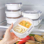 日本保鲜饭盒微波炉加热专用分隔型便携便当学生餐盒上班族水果盒