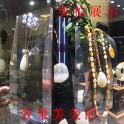 透明亚克力斜面项链座，珠宝饰品展示道具首饰，挂件架套链吊坠陈列架